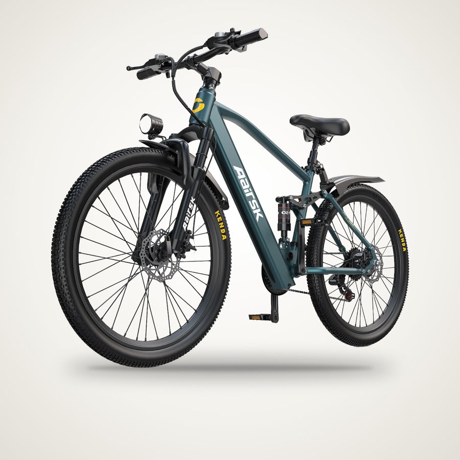 Aairsk GT900 Electric Mountain Bike – 750W, Full Suspension, 21-Speed