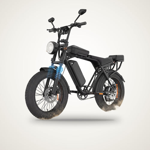Aairsk X5 fat tyre e-bike studio photo