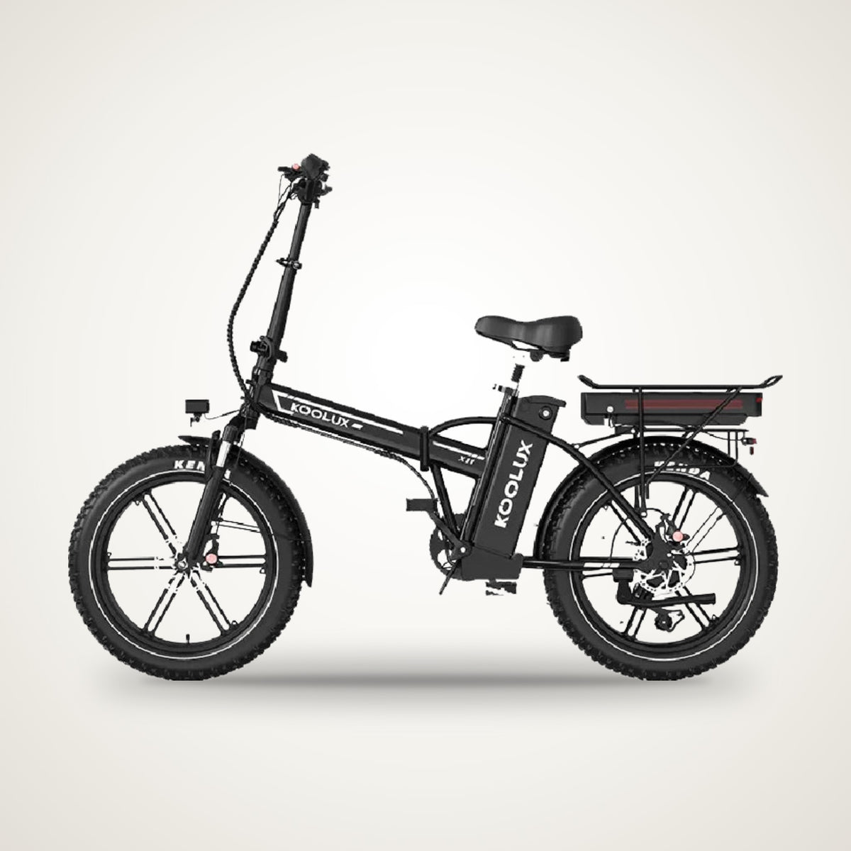 KOOLUX X11S dual battery folding e-bike studio photo