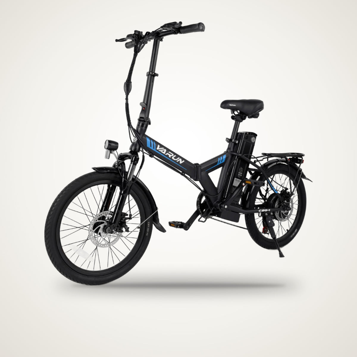 VARUN C20-1 folding e-bike studio photo