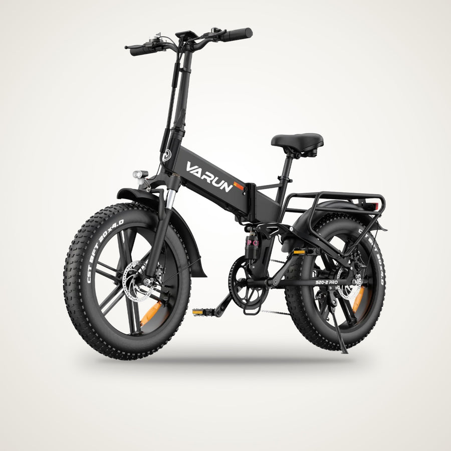 VARUN S20-2 / S20-2 Pro Full Suspension Folding Fat Tyre E-Bike – 48V 13Ah