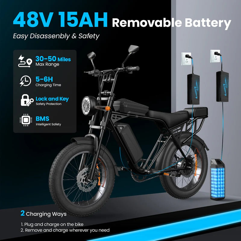 Aairsk X5 Electric Bike – 500W 48V 15Ah 20" KENDA Tyres NFC Keyless