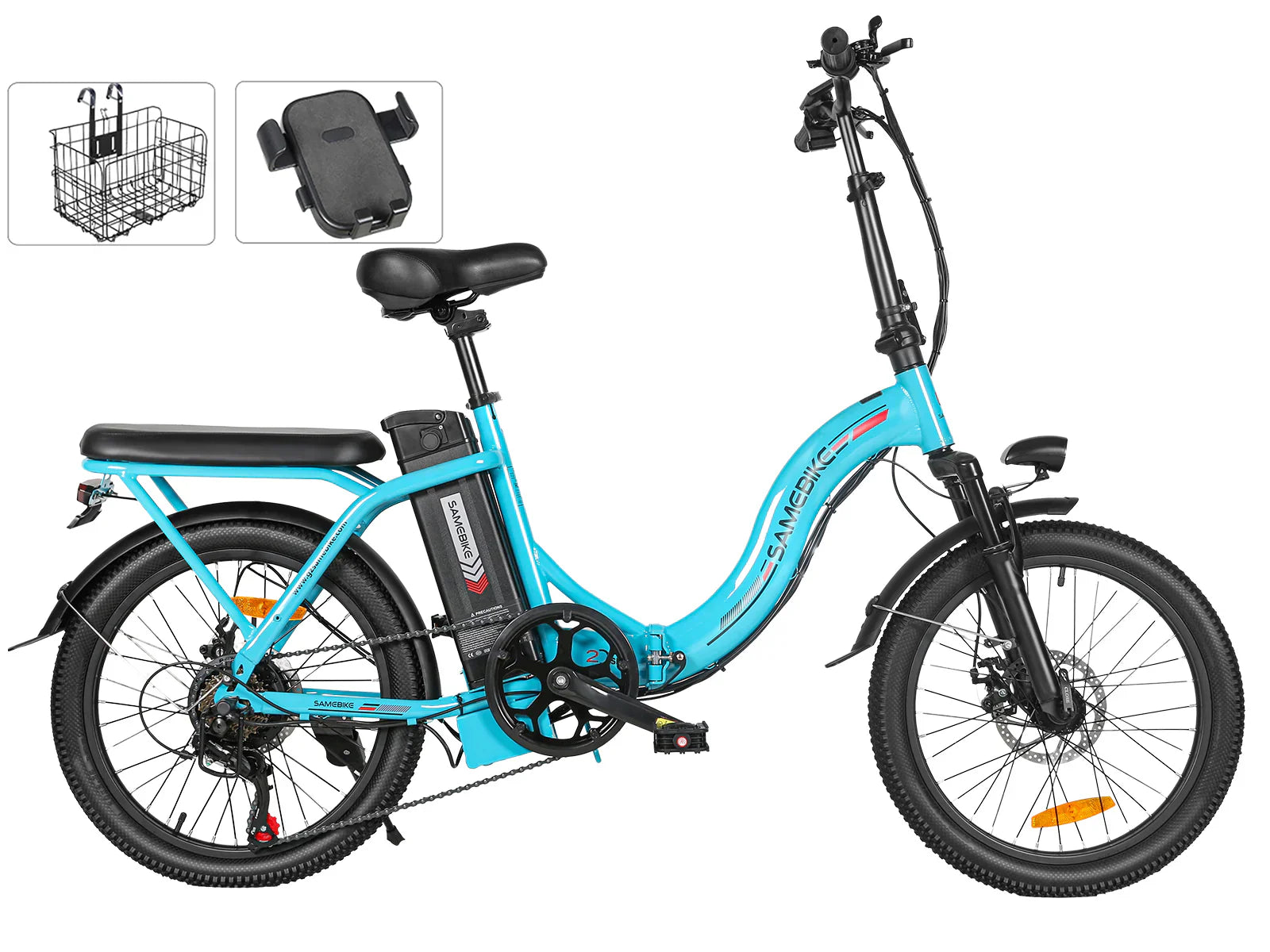SAME Bike CY20 Electric Bike – 36V 13Ah 45-90km Range 20" Tyre 150kg