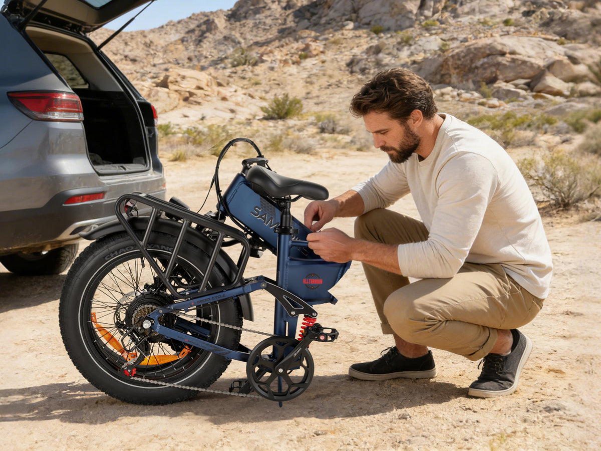 SAME Bike RS-A02 Pro Folding Fat Tyre E-Bike