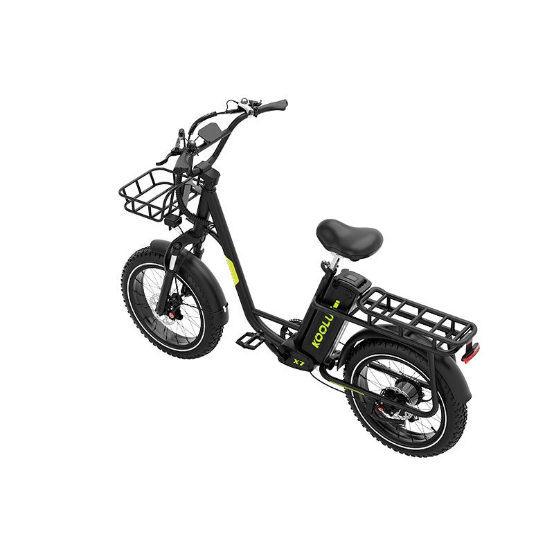 KOOLUX X7 Electric Bike UK – 48V 25Ah 120km Range 20" Fat Tyre 250W
