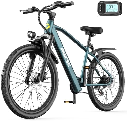 Aairsk GT300 Electric Bike 26" Blue – 250W Motor, 40km Range