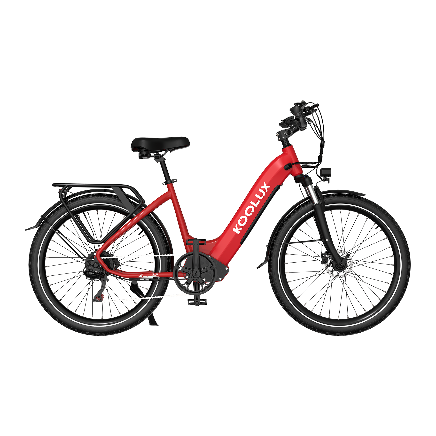 KOOLUX X2 Hydraulic Brake E-bike UK – 48V 15Ah 80km Range 26" 250W