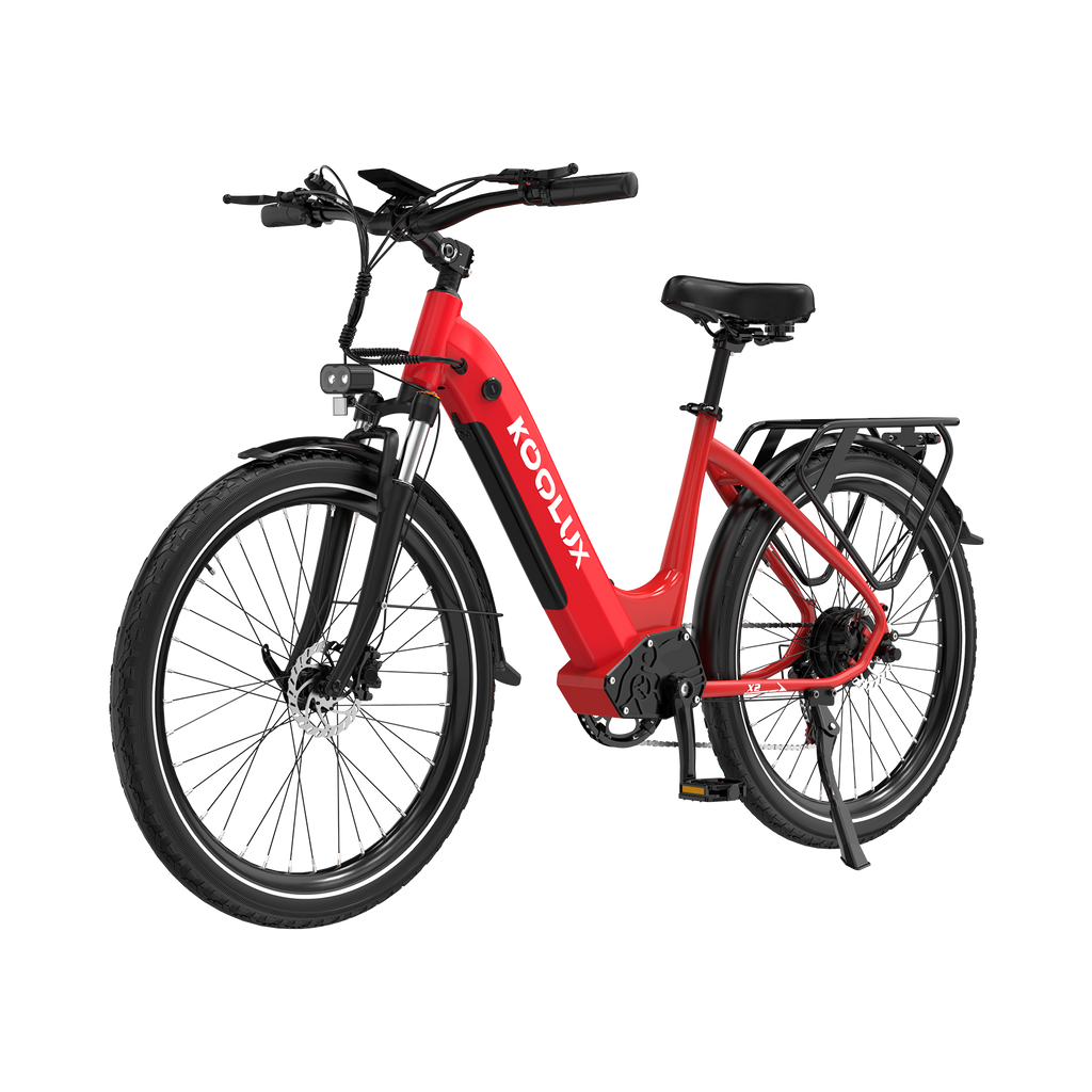 KOOLUX X2 Hydraulic Brake E-bike UK – 48V 15Ah 80km Range 26" 250W