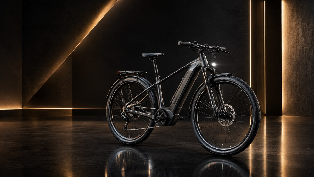 ELECTORIDE e-bike in a dark studio