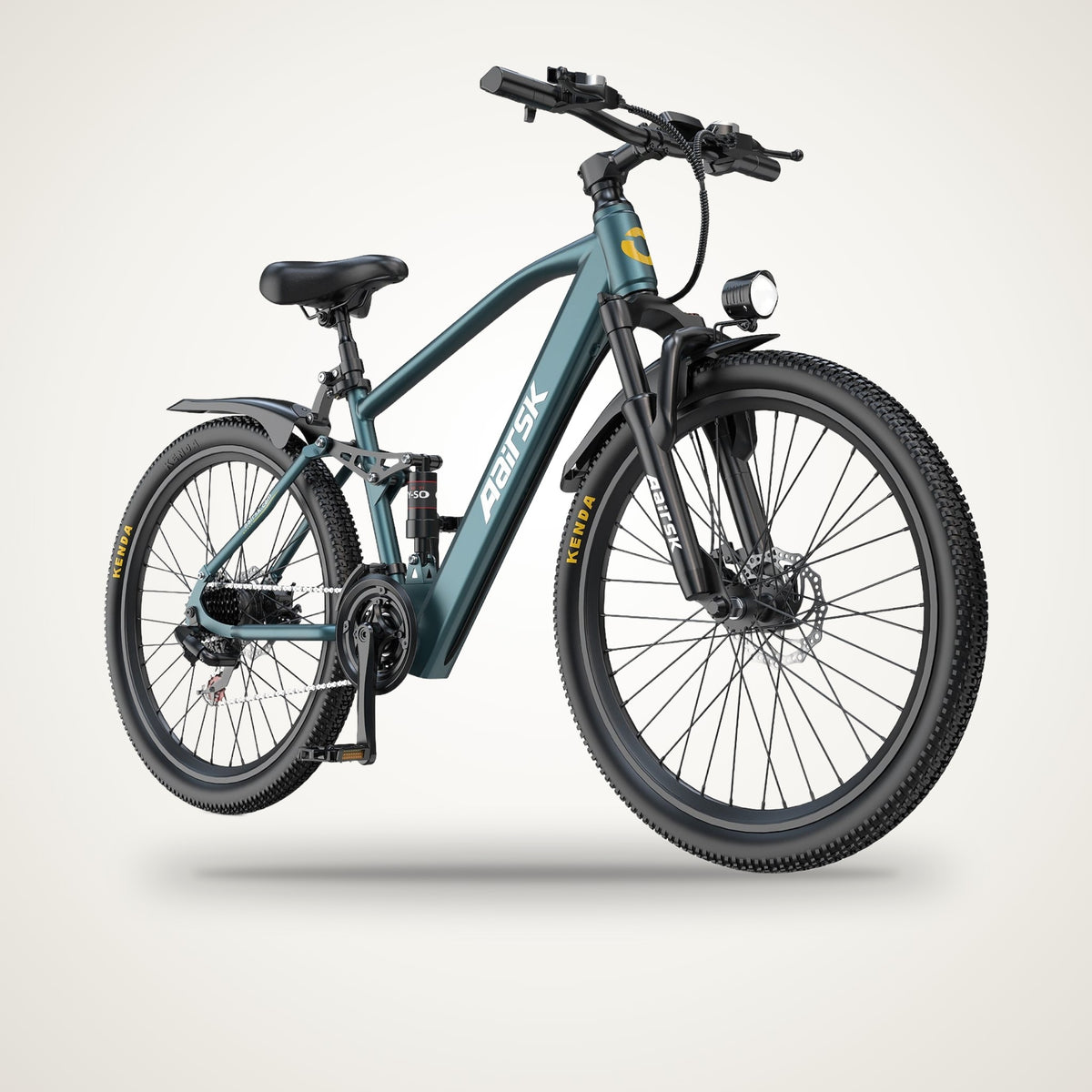 Aairsk GT900 Electric Mountain Bike – 750W, Full Suspension, 21-Speed