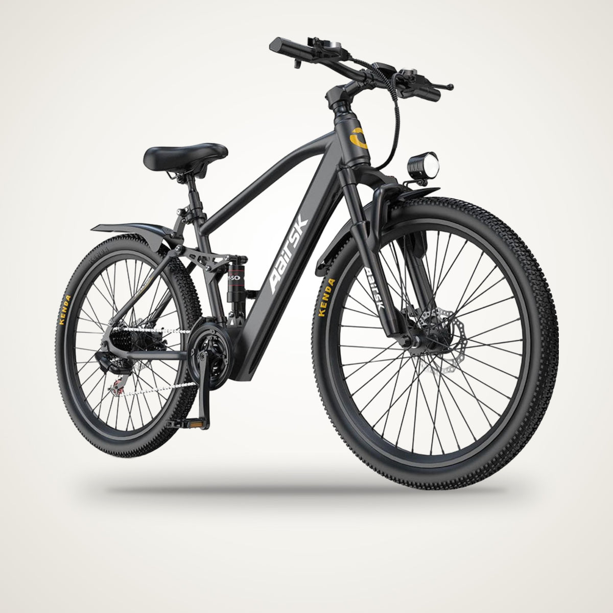 Aairsk GT900 Electric Mountain Bike – 750W, Full Suspension, 21-Speed