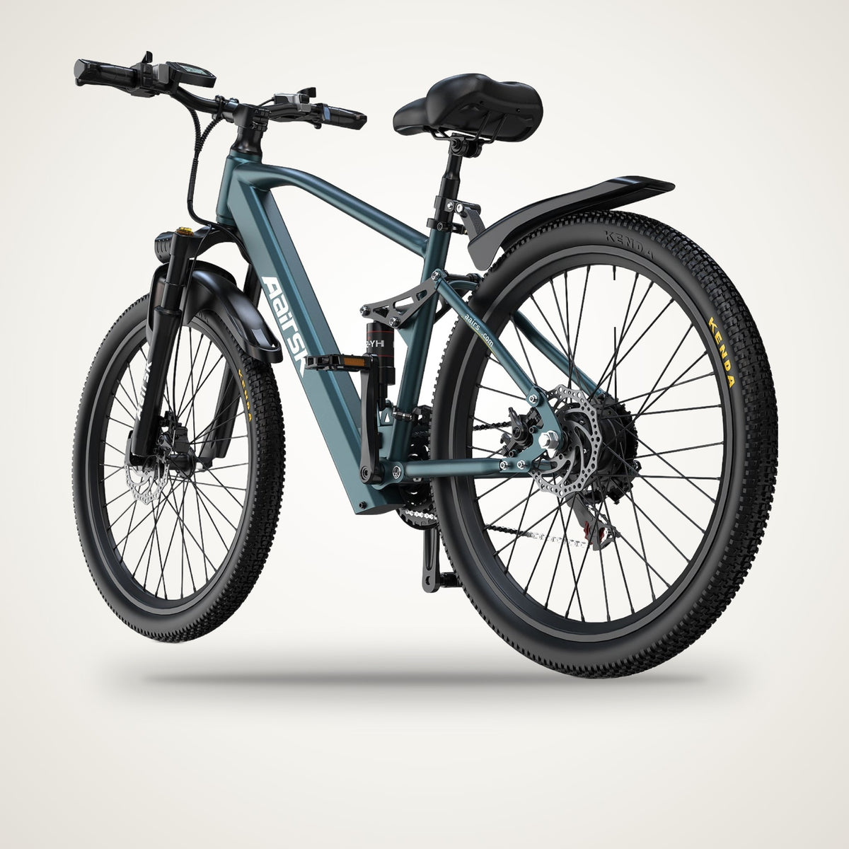 Aairsk GT900 Electric Mountain Bike – 750W, Full Suspension, 21-Speed