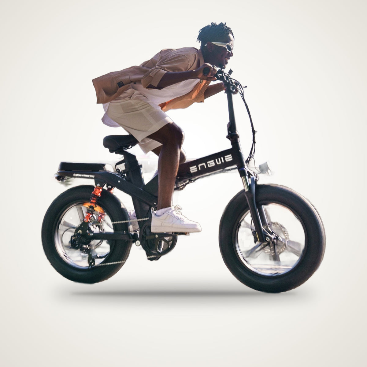 ENGWE X26 Dual Battery Folding Fat Tyre E-Bike – 1000W, 48V 29.2Ah, Triple Suspension