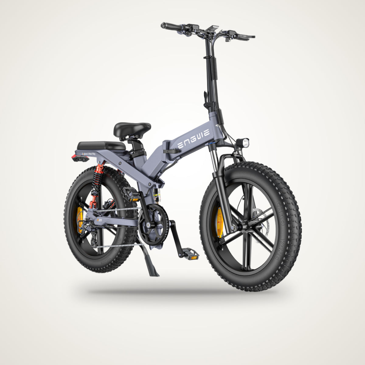 ENGWE X26 Dual Battery Folding Fat Tyre E-Bike – 1000W, 48V 29.2Ah, Triple Suspension