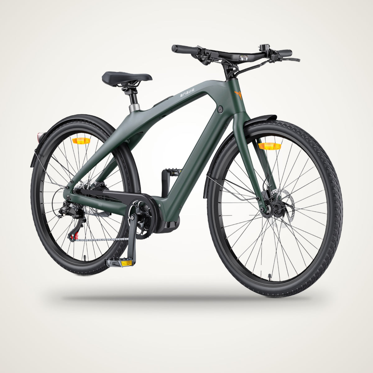 ENGWE N1 Pro Carbon Fibre Mid-Drive E-Bike – 80 Nm, 19 kg, up to 100 km