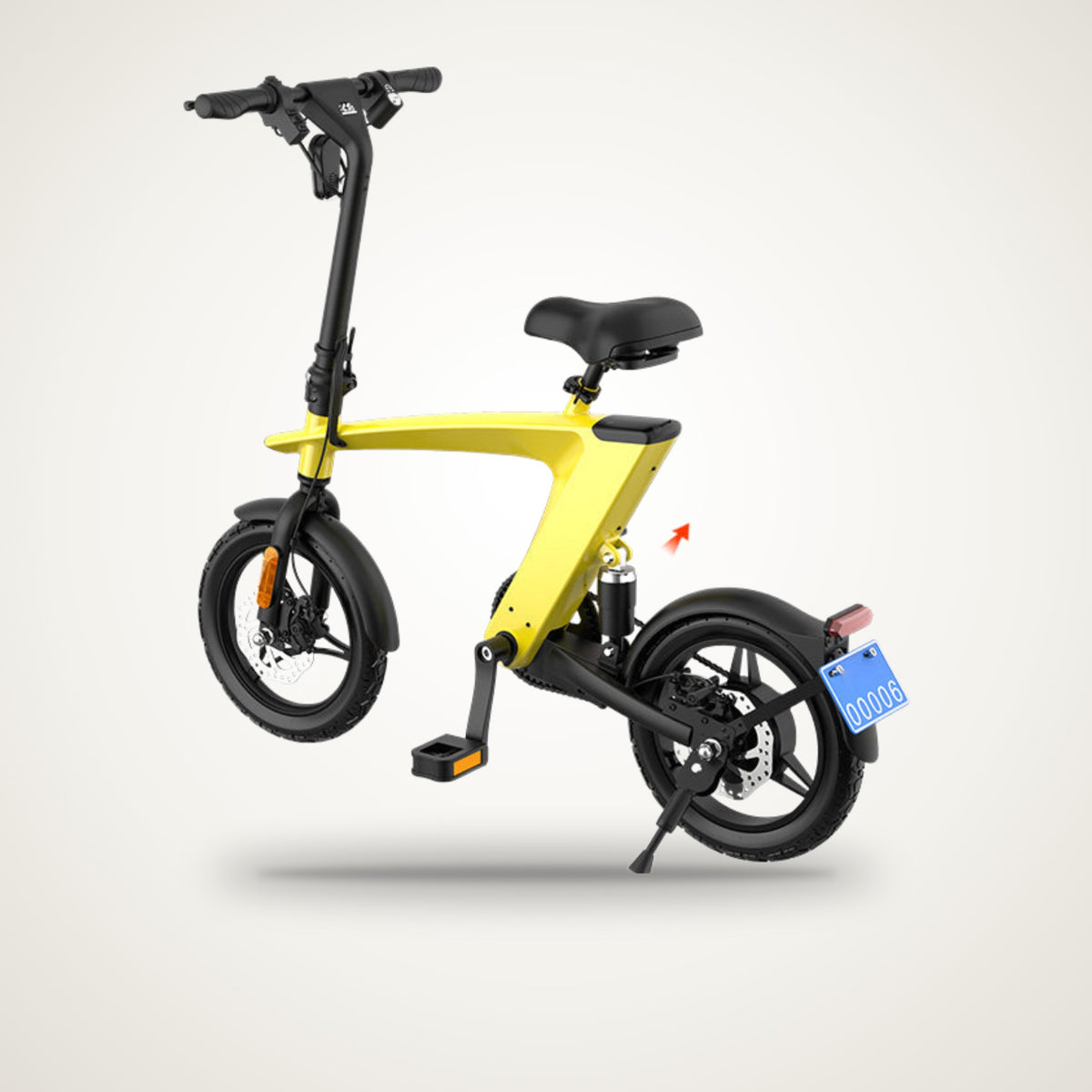 HX H1C 14" Compact E-Bike – 250W, 36V 10Ah, Rear Suspension