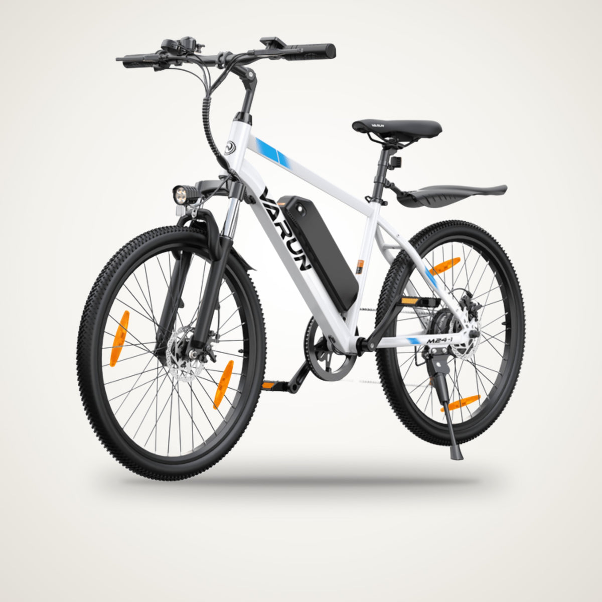 VARUN M24-1 24" Electric Bike – 250W, 36V 7.8Ah, Front Suspension
