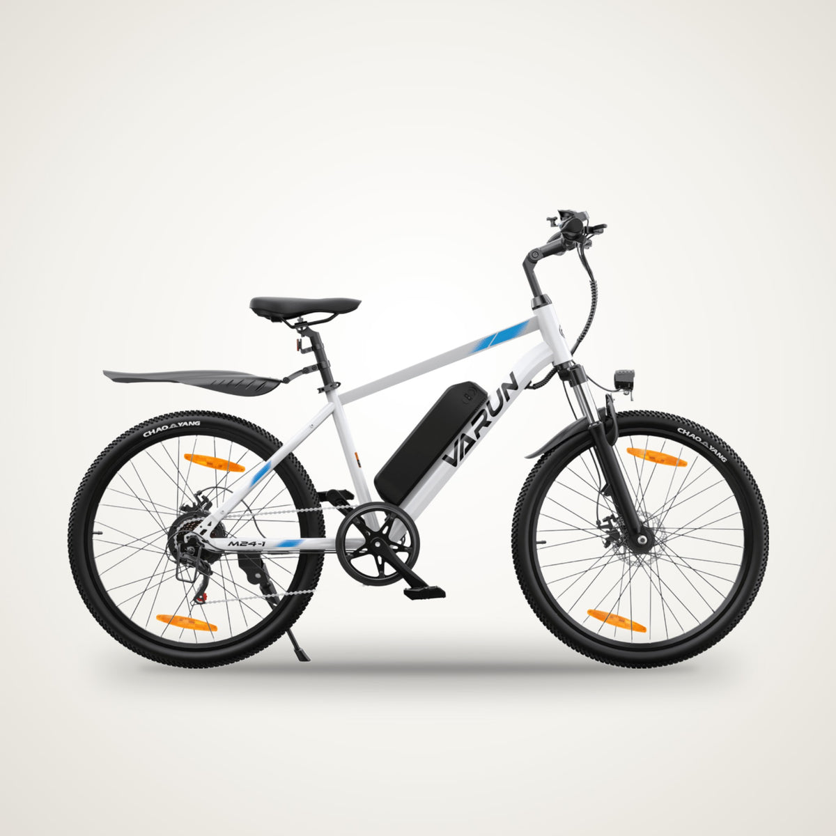 VARUN M24-1 24" Electric Bike – 250W, 36V 7.8Ah, Front Suspension