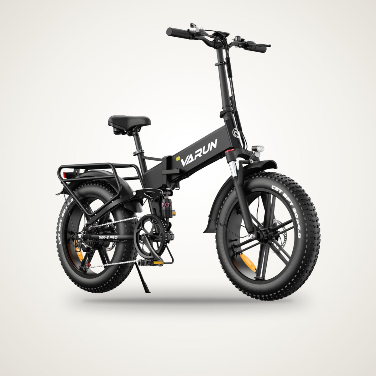 VARUN S20-2 / S20-2 Pro Full Suspension Folding Fat Tyre E-Bike – 48V 13Ah