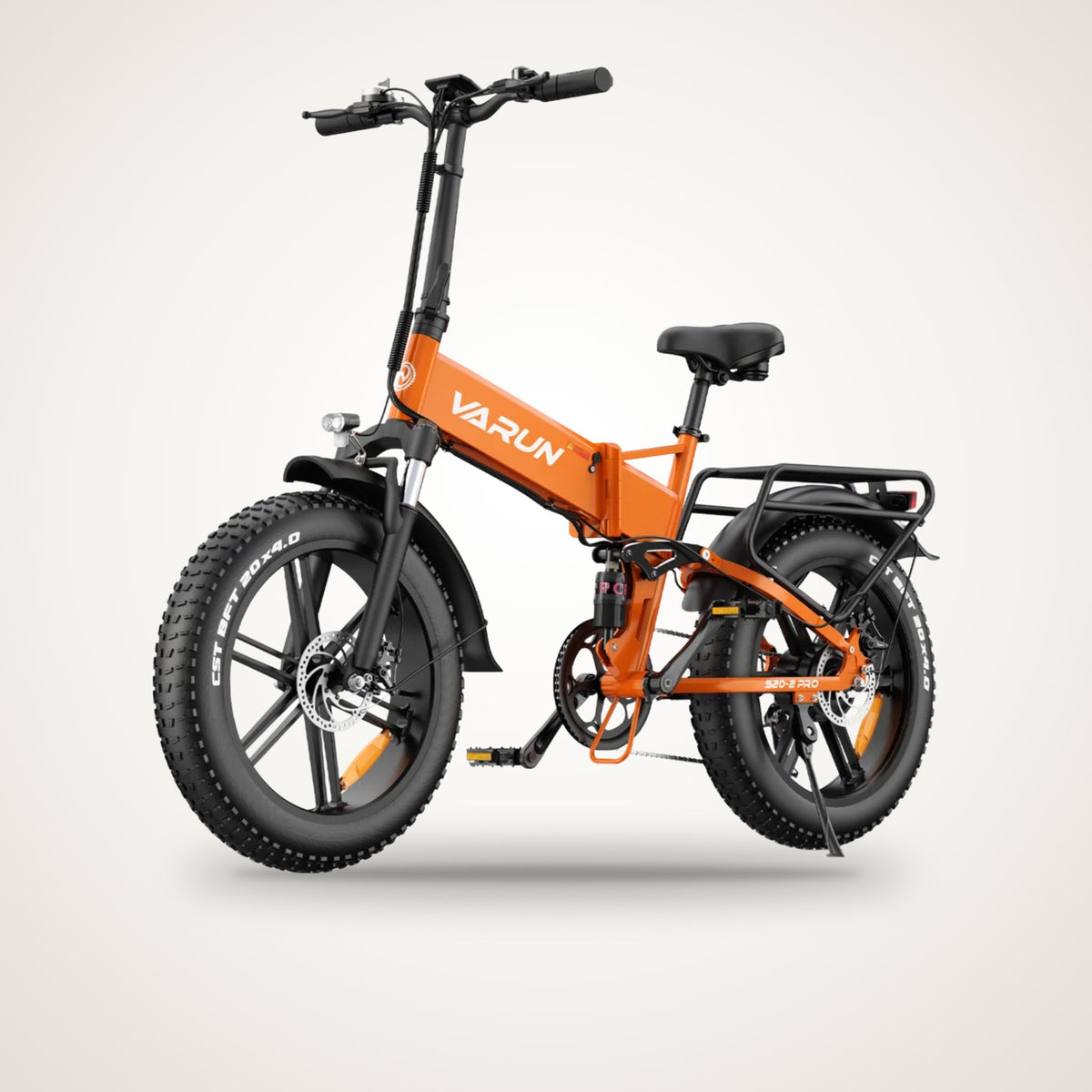 VARUN S20-2 / S20-2 Pro Full Suspension Folding Fat Tyre E-Bike – 48V 13Ah