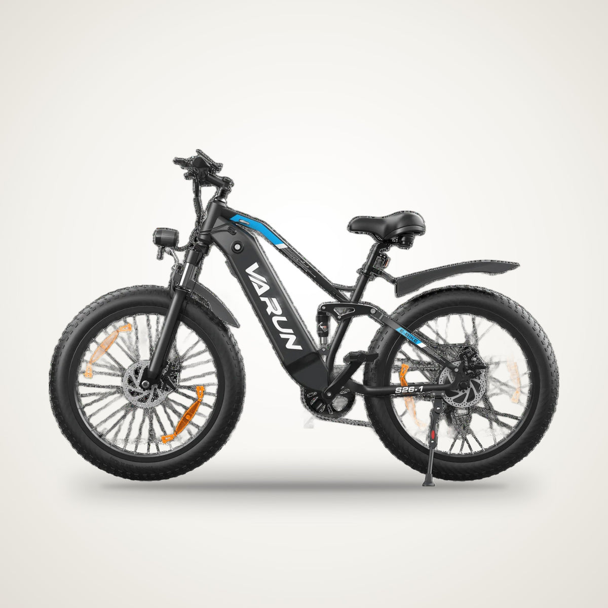 VARUN S26-1 26" Full Suspension Fat Tyre E-Bike – 48V 18Ah, 85 Nm