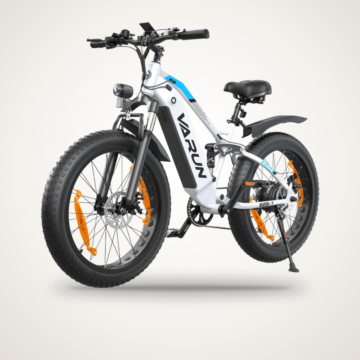 VARUN S26-1 26" Full Suspension Fat Tyre E-Bike – 48V 18Ah, 85 Nm