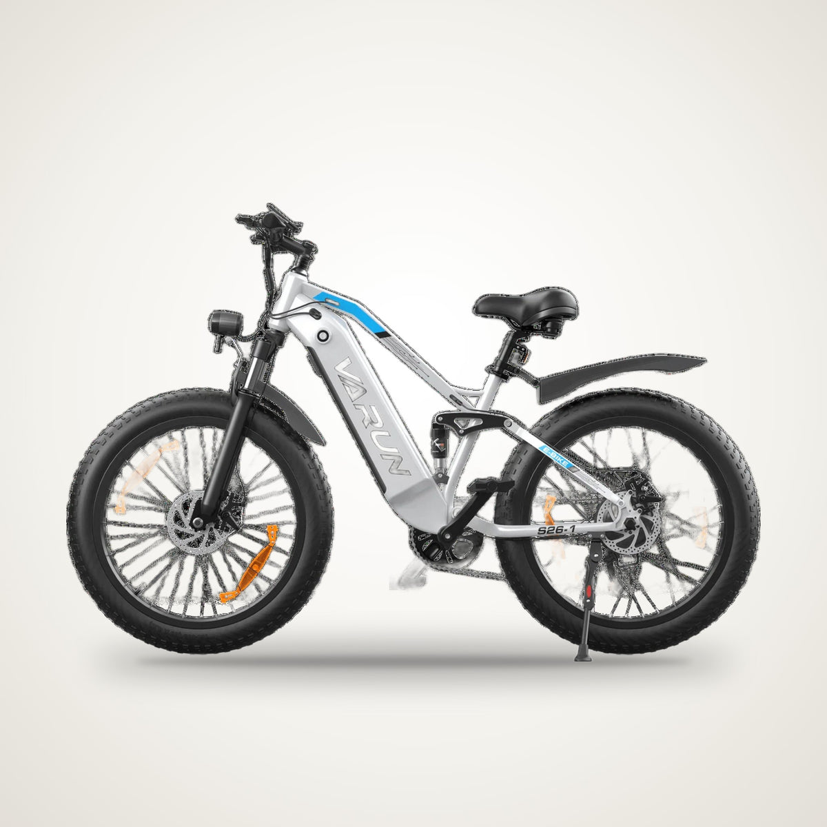 VARUN S26-1 26" Full Suspension Fat Tyre E-Bike – 48V 18Ah, 85 Nm