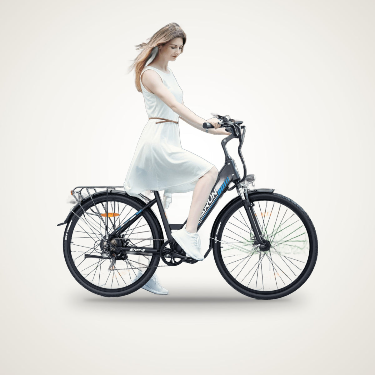VARUN S700-2 Step-Through City E-Bike – 48V 10.4Ah, Shimano 7-Speed