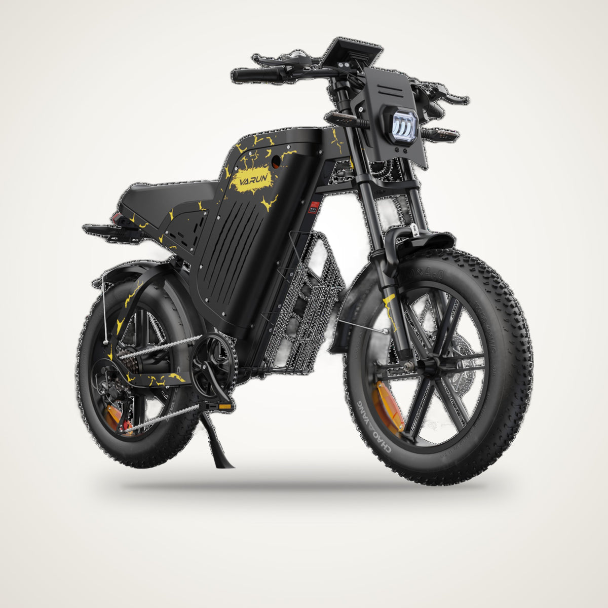 VARUN X-Plorer Beast Moped-Style E-Bike – 48V 31.5Ah (1512Wh), up to 160 km, Full Suspension