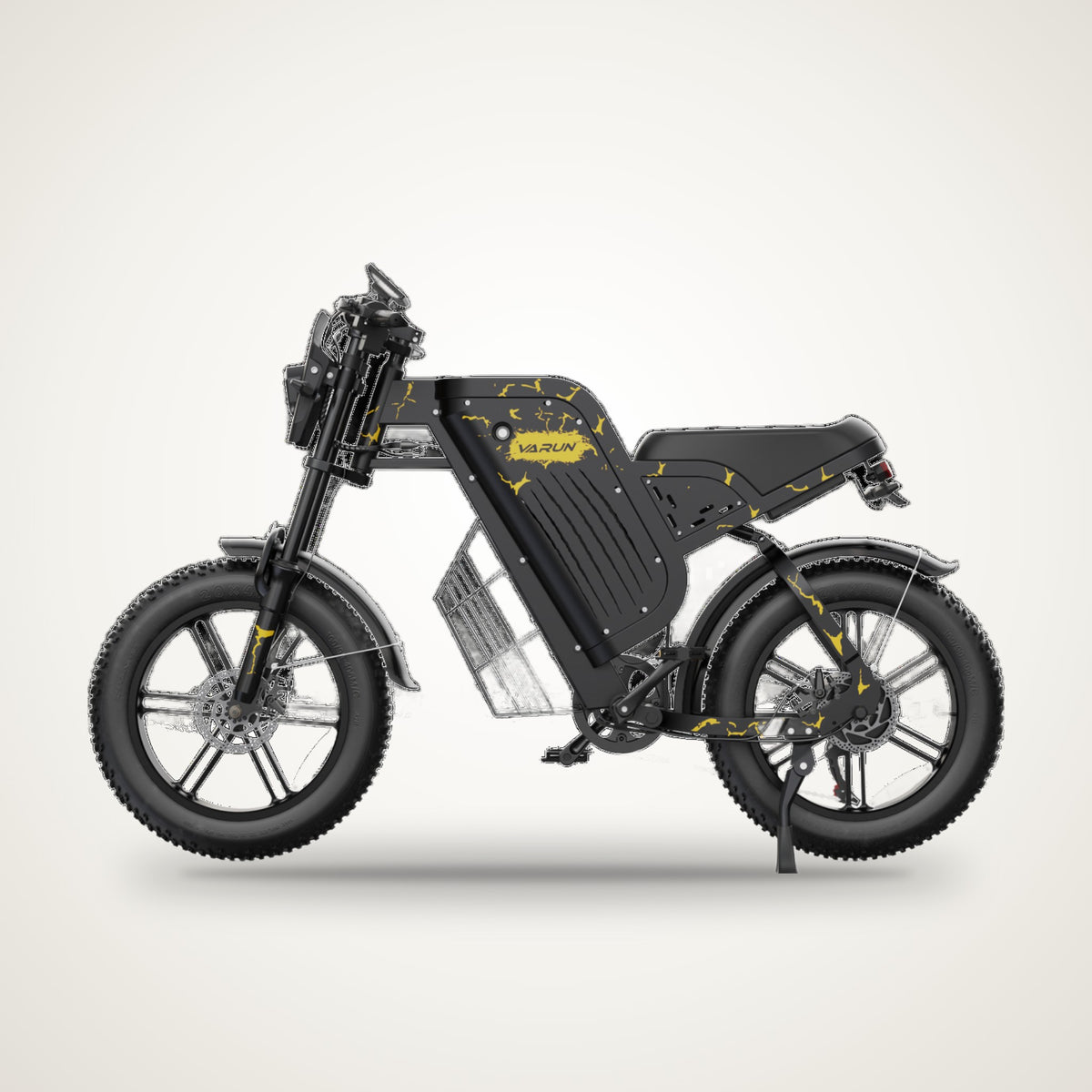 VARUN X-Plorer Beast Moped-Style E-Bike – 48V 31.5Ah (1512Wh), up to 160 km, Full Suspension