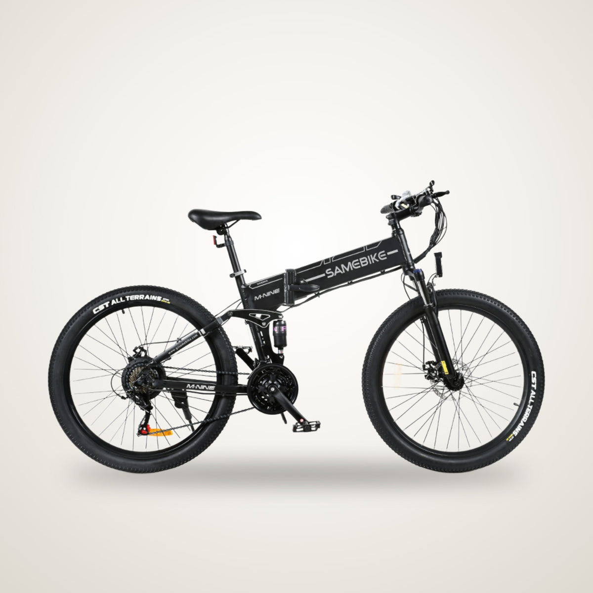 SAME Bike LO26-II Folding Electric Mountain Bike studio photo