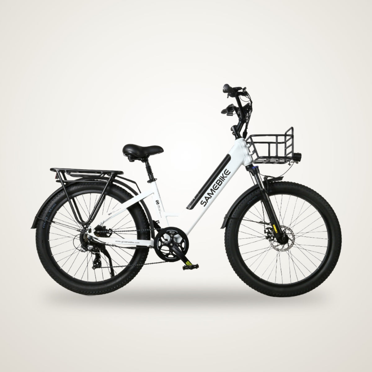 SAME Bike RS-A01 Plus 26" Fat Tyre City E-Bike studio photo