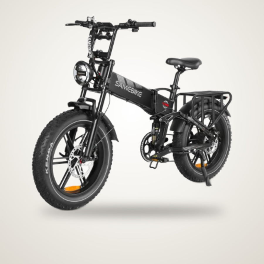 SAME Bike RS-A02 Plus Folding Fat Tyre E-Bike – 1200W, 48V 17Ah, Hydraulic Brakes, Full Suspension