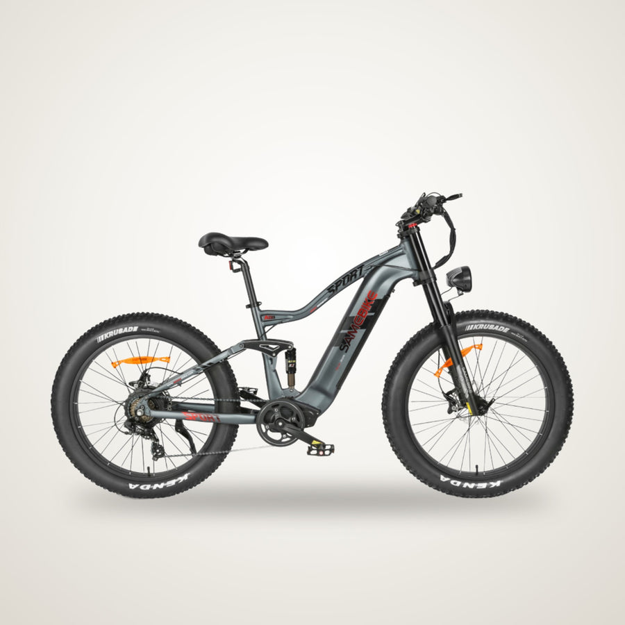 SAME Bike RS-A08-II 26" Fat Tyre Electric Mountain Bike – 1000W, 48V 17Ah, Full Suspension
