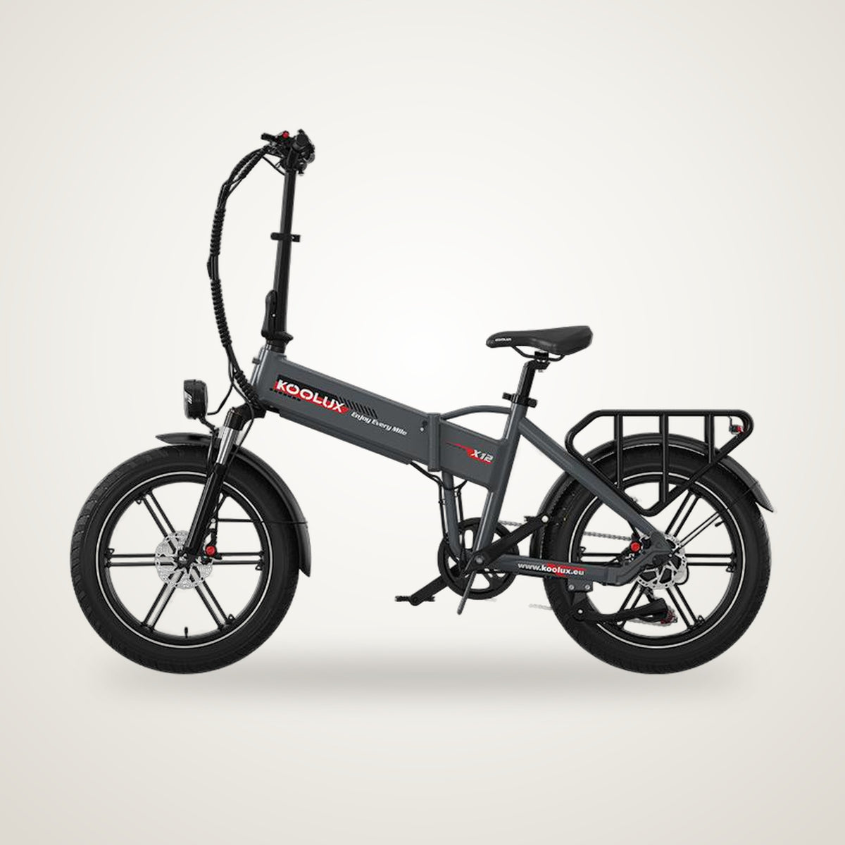 KOOLUX X12 Folding Fat Tyre E-Bike studio photo