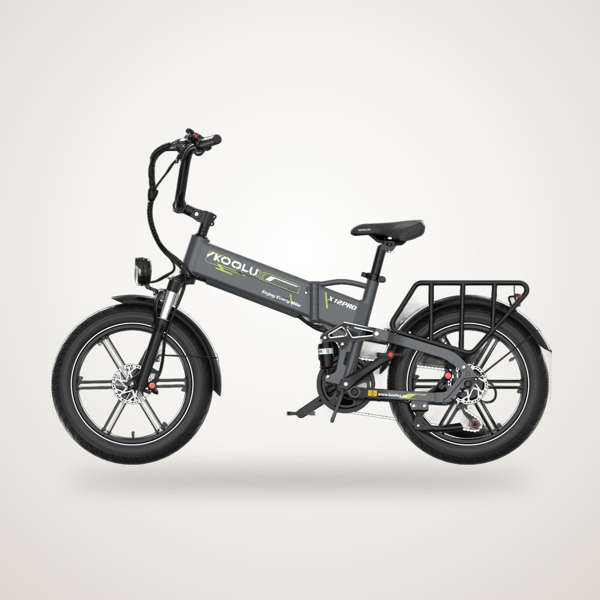 KOOLUX X12 Pro Folding Fat Tyre E-Bike studio photo