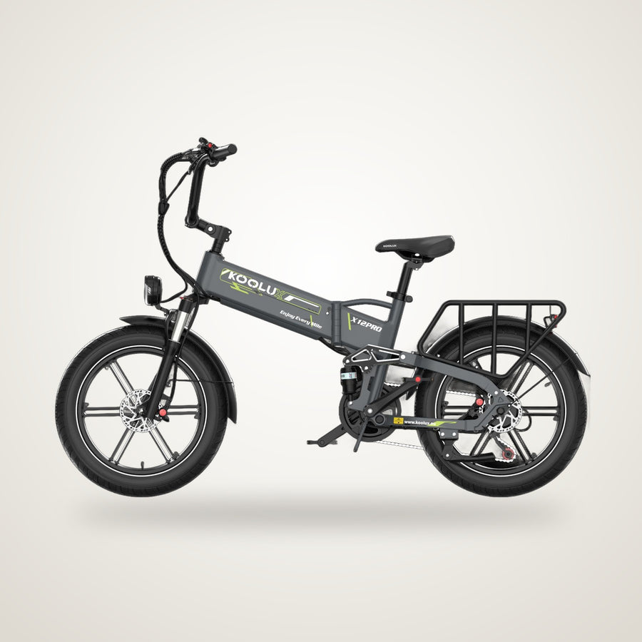 KOOLUX X12 Pro Folding Fat Tyre E-Bike – 750W, 48V 15Ah, Hydraulic Brakes, App & NFC