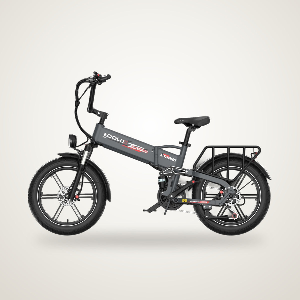 KOOLUX X12 Pro Folding Fat Tyre E-Bike studio photo